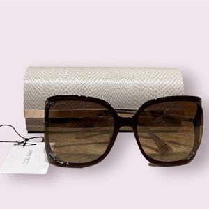 Jimmy Choo Dark Ombré Purple Sunglasses